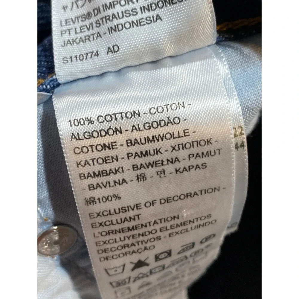 Levi's Premium 501 Original Fit Jeans Mens 30x28 Blue Denim Button Fly Straight